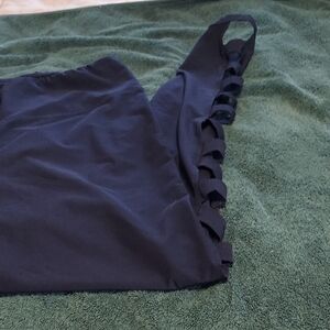 Bally Fitness Black Leggings With Cutouts